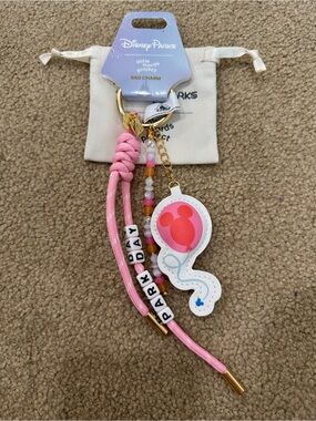 Little Words Project x Disney Parks Pink Mickey Balloon Bag Charm & Keyring